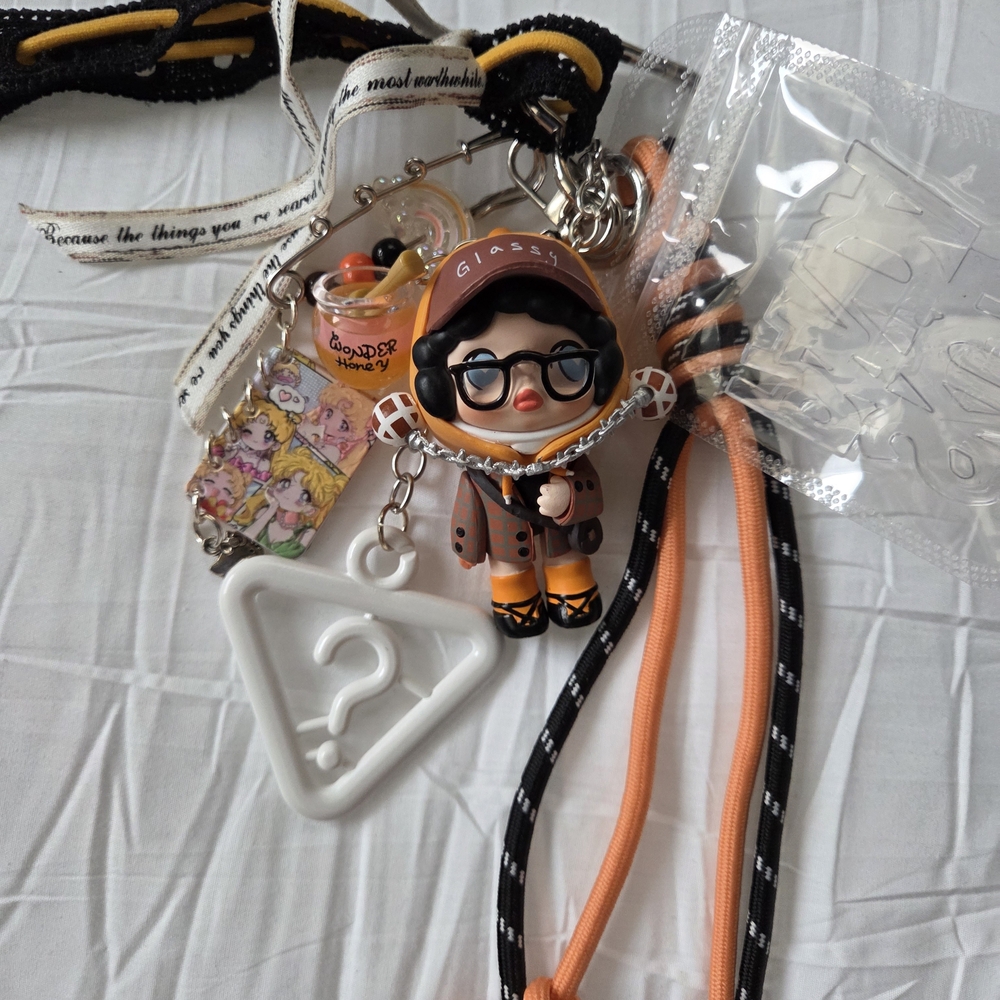 Cute Nancy Skullpanda Character Keychain Bagchain DIY